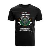 Mowat Tartan Crest T-shirt - I'm not yelling style